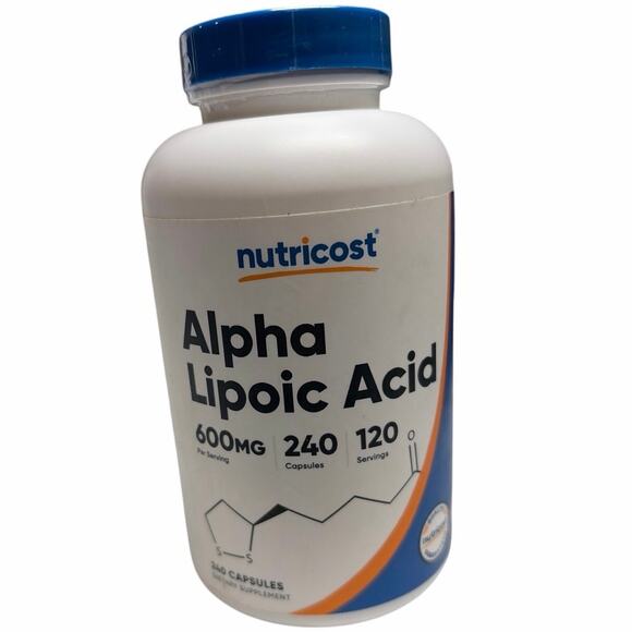 Nutricost Alpha Lipoic Acid - 600mg Per Serving - 240 Capsules 10/27 EXP - Picture 1 of 4